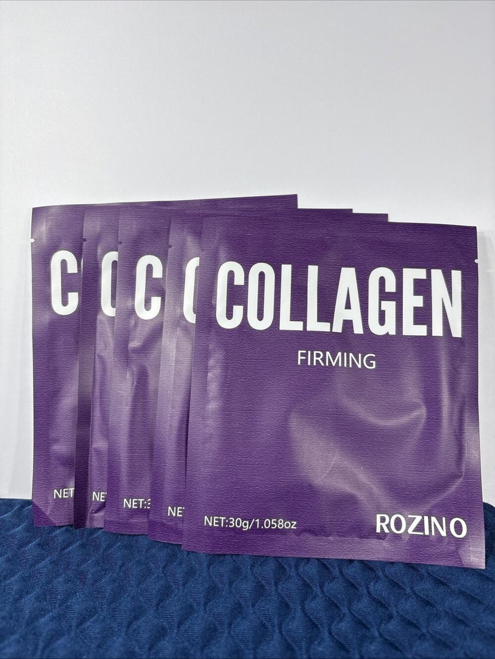 Rozino Collagen Face Mask 5 Pack Firming Skin Care Treatment New
